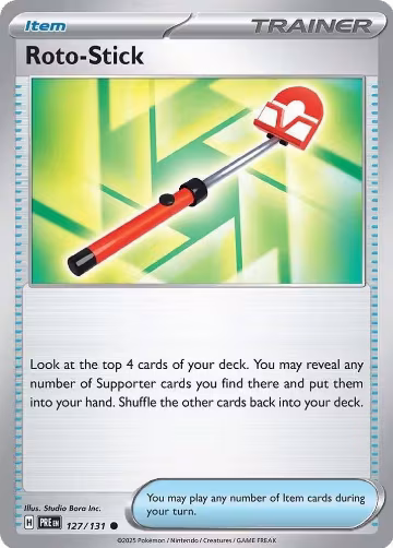 Roto-Stick (127/131), Prismatic Evolutions — Pokémon card price