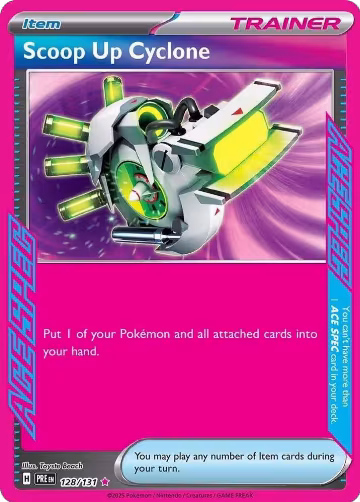 Scoop Up Cyclone (128/131), Prismatic Evolutions — Pokémon card price