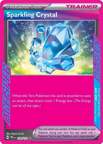 Sparkling Crystal (129/131), Prismatic Evolutions — Pokémon card price