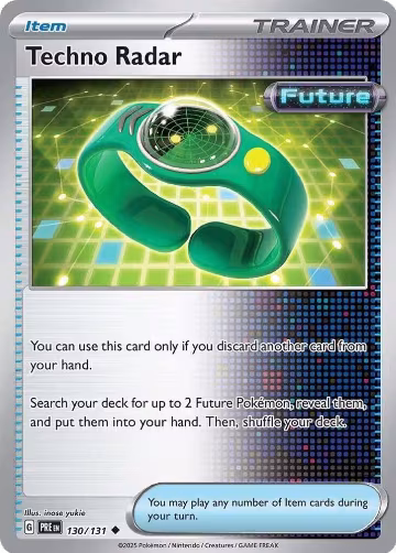 Techno Radar (130/131), Prismatic Evolutions — Pokémon card price