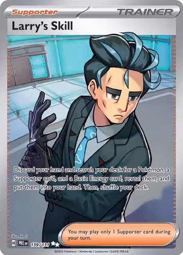 Larry's Skill - 139/131 (139/131), Prismatic Evolutions — Pokémon card price