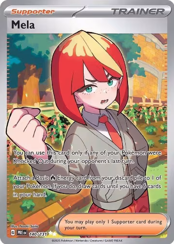 Mela (140/131), Prismatic Evolutions — Pokémon card price