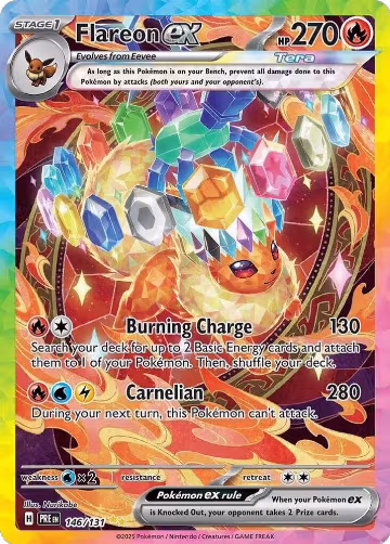 Flareon ex - 146/131 (146/131), Prismatic Evolutions — Pokémon card price