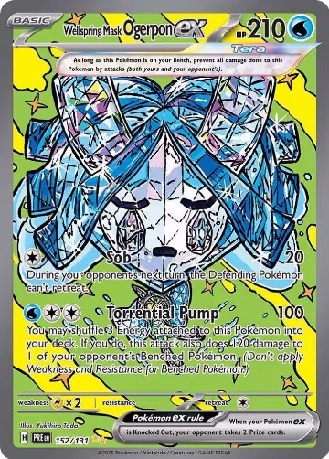 Wellspring Mask Ogerpon ex - 152/131 (152/131), Prismatic Evolutions — Pokémon card price