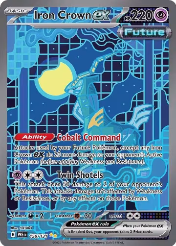 Iron Crown ex (158/131), Prismatic Evolutions — Pokémon card price