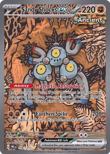 Sandy Shocks ex - 159/131 (159/131), Prismatic Evolutions — Pokémon card price