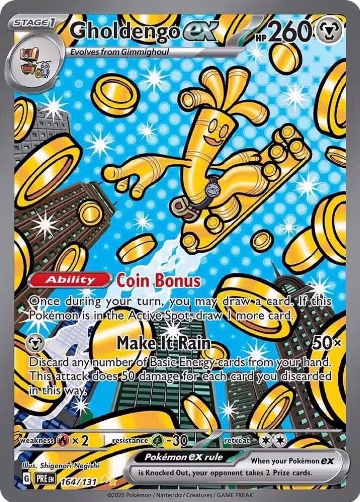 Gholdengo ex (164/131), Prismatic Evolutions — Pokémon card price