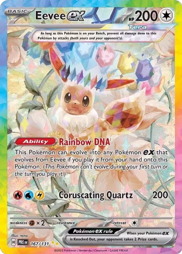 Eevee ex - 167/131 (167/131), Prismatic Evolutions — Pokémon card price