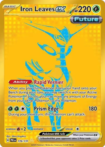 Iron Leaves ex (176/131), Prismatic Evolutions — Pokémon card price