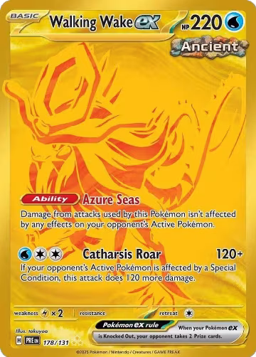 Walking Wake ex (178/131), Prismatic Evolutions — Pokémon card price