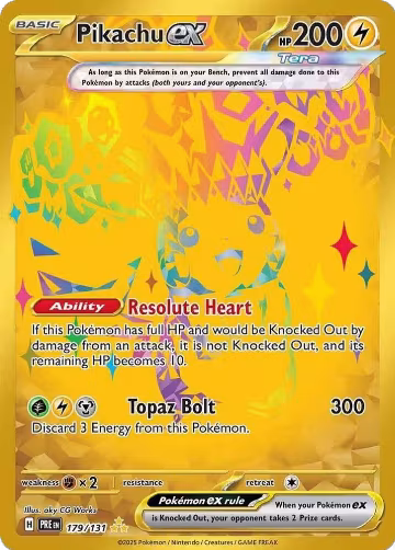 Pikachu ex - 179/131 (179/131), Prismatic Evolutions — Pokémon card price