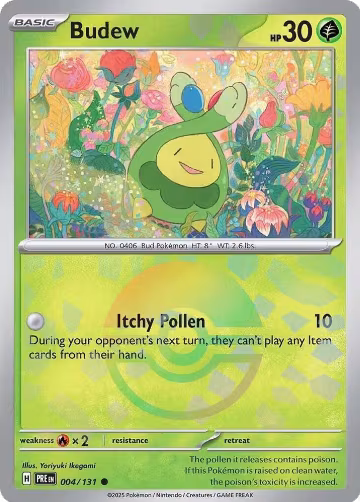 Budew (Poke Ball Pattern) (004/131), Prismatic Evolutions — Pokémon card price