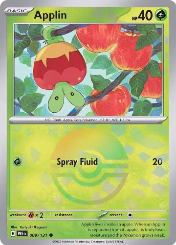 Applin (Poke Ball Pattern) (009/131), Prismatic Evolutions — Pokémon card price