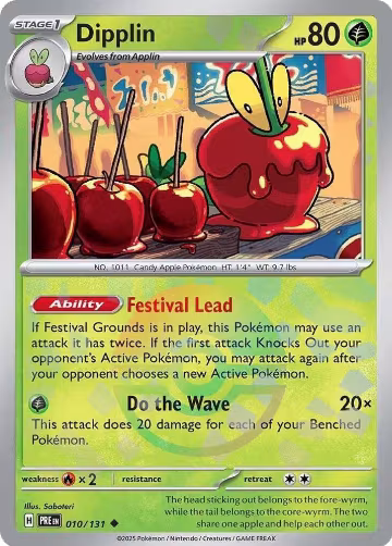 Dipplin (Poke Ball Pattern) (010/131), Prismatic Evolutions — Pokémon card price