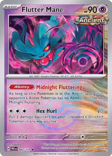 Flutter Mane (Poke Ball Pattern) (043/131), Prismatic Evolutions — Pokémon card price
