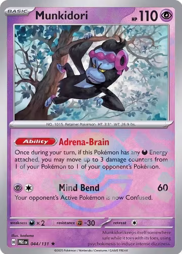 Munkidori (Poke Ball Pattern) (044/131), Prismatic Evolutions — Pokémon card price