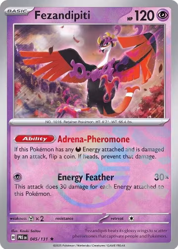 Fezandipiti (Poke Ball Pattern) (045/131), Prismatic Evolutions — Pokémon card price