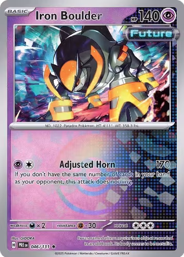 Iron Boulder (Poke Ball Pattern) (046/131), Prismatic Evolutions — Pokémon card price