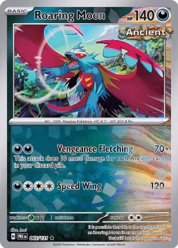 Roaring Moon (Poke Ball Pattern) (065/131), Prismatic Evolutions — Pokémon card price