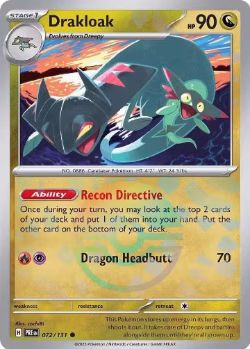 Drakloak (Poke Ball Pattern) (072/131), Prismatic Evolutions — Pokémon card price