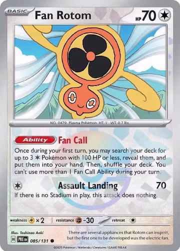 Fan Rotom (Poke Ball Pattern) (085/131), Prismatic Evolutions — Pokémon card price