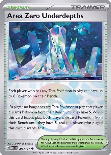 Area Zero Underdepths (Poke Ball Pattern) (094/131), Prismatic Evolutions — Pokémon card price