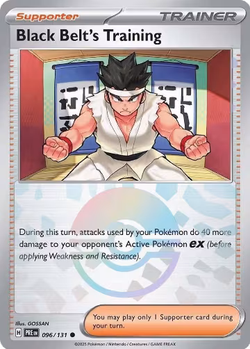 Black Belt's Training - 096/131 (Poke Ball Pattern) (096/131), Prismatic Evolutions — Pokémon card price
