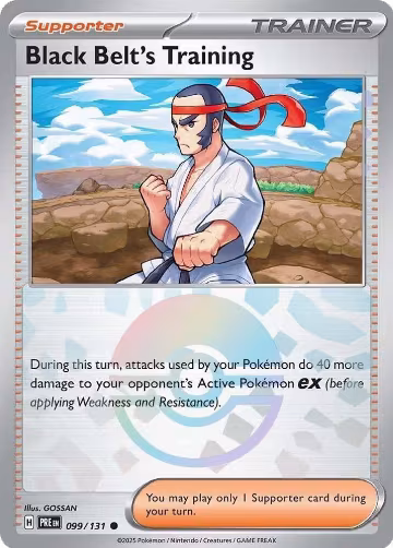 Black Belt's Training - 099/131 (Poke Ball Pattern) (099/131), Prismatic Evolutions — Pokémon card price