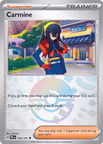 Carmine (Poke Ball Pattern) (103/131), Prismatic Evolutions — Pokémon card price