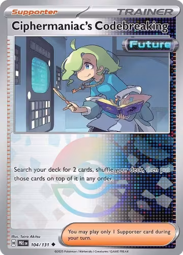 Ciphermaniac's Codebreaking (Poke Ball Pattern) (104/131), Prismatic Evolutions — Pokémon card price