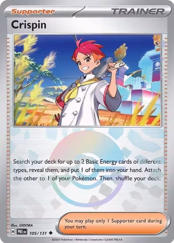 Crispin - 105/131 (Poke Ball Pattern) (105/131), Prismatic Evolutions — Pokémon card price