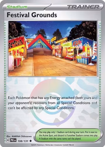 Festival Grounds (Poke Ball Pattern) (108/131), Prismatic Evolutions — Pokémon card price