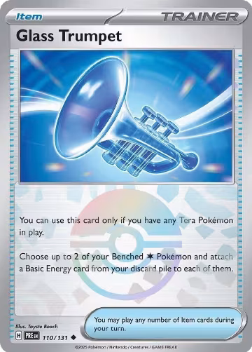 Glass Trumpet (Poke Ball Pattern) (110/131), Prismatic Evolutions — Pokémon card price