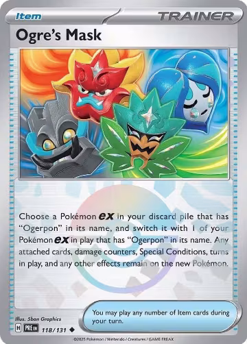 Ogre's Mask (Poke Ball Pattern) (118/131), Prismatic Evolutions — Pokémon card price