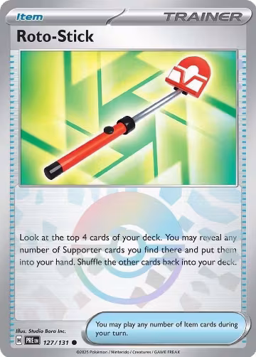 Roto-Stick (Poke Ball Pattern) (127/131), Prismatic Evolutions — Pokémon card price