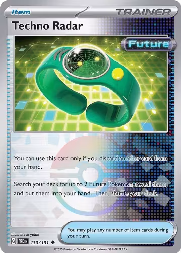 Techno Radar (Poke Ball Pattern) (130/131), Prismatic Evolutions — Pokémon card price
