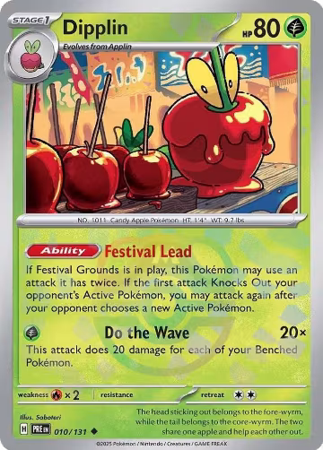 Dipplin (Master Ball Pattern) (010/131), Prismatic Evolutions — Pokémon card price