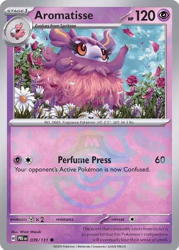 Aromatisse (Master Ball Pattern) (039/131), Prismatic Evolutions — Pokémon card price