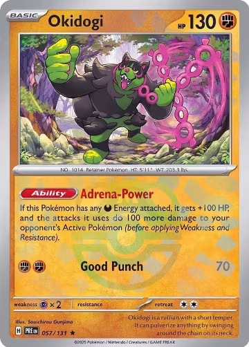 Okidogi (Master Ball Pattern) (057/131), Prismatic Evolutions — Pokémon card price
