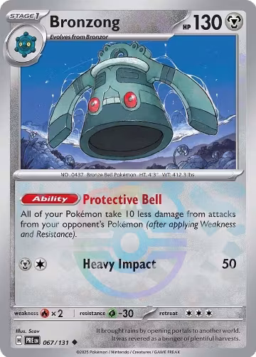 Bronzong (Master Ball Pattern) (067/131), Prismatic Evolutions — Pokémon card price