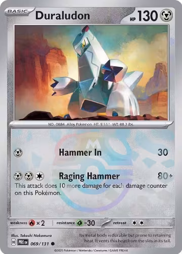 Duraludon (Master Ball Pattern) (069/131), Prismatic Evolutions — Pokémon card price