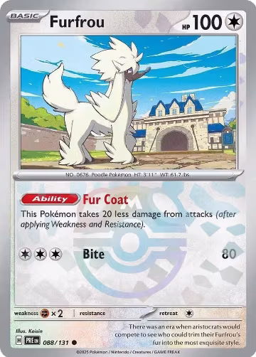 Furfrou (Master Ball Pattern) (088/131), Prismatic Evolutions — Pokémon card price