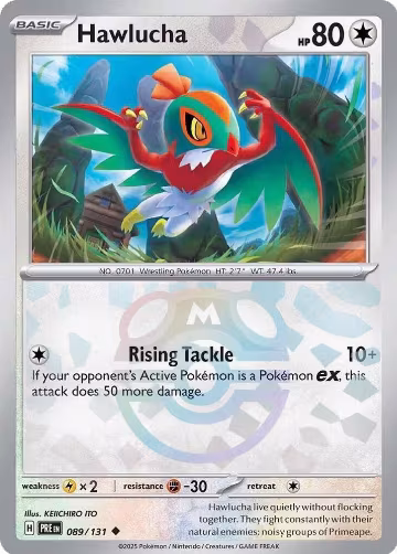 Hawlucha (Master Ball Pattern) (089/131), Prismatic Evolutions — Pokémon card price