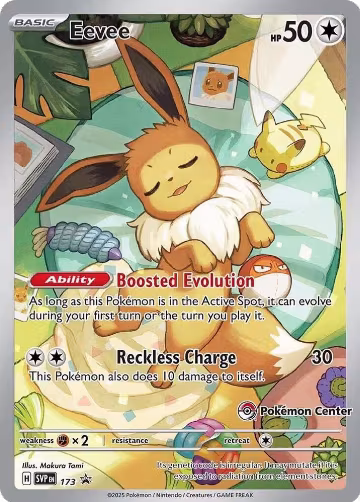 Eevee - 173 (Pokemon Center Exclusive) (173), Scarlet & Violet Promo Cards — Pokémon card price