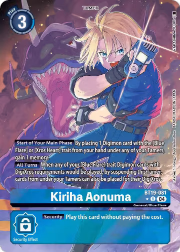Kiriha Aonuma (Alternate Art) (BT19-081 U), Release Special Booster 2.5 — Digimon card price