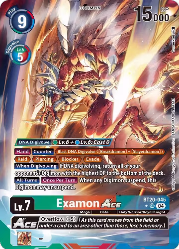 Examon ACE (Alternate Art) (BT20-045 SR), Release Special Booster 2.5 — Digimon card price