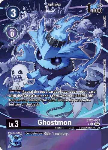 Ghostmon (Alternate Art) (BT20-063 U), Release Special Booster 2.5 — Digimon card price