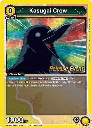 Kasugai Crow (UEPR/KMY-1-004), Demon Slayer: Kimetsu no Yaiba Release Event Cards — Union Arena card price