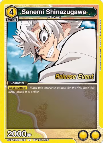 Sanemi Shinazugawa (022) (UEPR/KMY-1-022), Demon Slayer: Kimetsu no Yaiba Release Event Cards — Union Arena card price