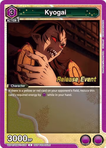 Kyogai (UEPR/KMY-1-039), Demon Slayer: Kimetsu no Yaiba Release Event Cards — Union Arena card price